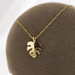 Load image into Gallery viewer, Gold Leaf Necklace in Yellow Gold
