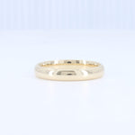 Load image into Gallery viewer, Sleek, polished yellow gold band ring, minimalistic style, perfect for weddings or everyday wear.