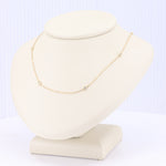 Load image into Gallery viewer, Diamond Station Necklace, 0.25cttw in 14K Yellow Gold, 18 inch - Kizer Cummings Jewelers