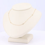 Load image into Gallery viewer, Dainty Diamonds By the Yard Necklace in Yellow Gold