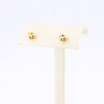 Load image into Gallery viewer, Knot Stud Earrings in Yellow Gold