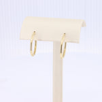 Load image into Gallery viewer, Polished yellow gold hoop earrings, 20mm, pair, Quality Gold