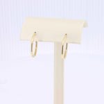 Load image into Gallery viewer, Hoop Earrings in 14K Yellow Gold, 2x20mm - Kizer Cummings Jewelers