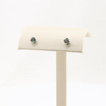 Load image into Gallery viewer, Lab-Grown Alexandrite Stud Earrings, 0.61cttw in 14K White Gold