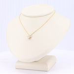 Load image into Gallery viewer, Medium Quatrefoil Diamond Pendant in Yellow Gold