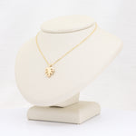 Load image into Gallery viewer, Monstera Leaf Necklace in 14K Yellow Gold, 18 inch