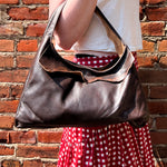 Load image into Gallery viewer, Fairy-Core Brown Leather Bag with Magnetic Clasp