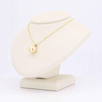 Load image into Gallery viewer, Golden South Sea Pearl Pendant, 10.5mm Pearl in 14K Yellow Gold, 18 inch Chain - Kizer Cummings Jewelers