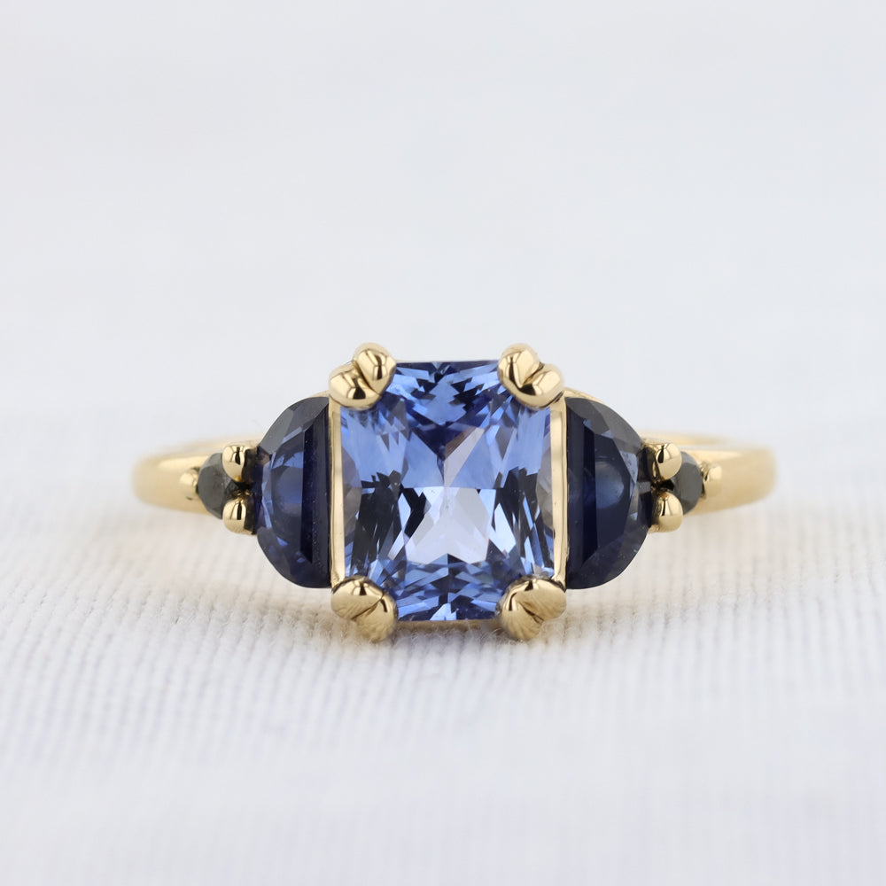 Twilight Sapphire Ring in Yellow Gold