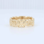 Load image into Gallery viewer, Open Floral Vine Band in 14K Yellow Gold, 7mm - Kizer Cummings Jewelers