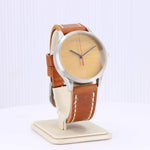 Load image into Gallery viewer, Yellow Dial KU Allen Fieldhouse Basketball Floor Watch 1992-2005 - Kizer Cummings Jewelers