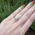 Load image into Gallery viewer, Lab Grown Diamond Engagement Ring, 2.10ct with 0.06cttw Hidden Halo in 14K Yellow Gold - Kizer Cummings Jewelers