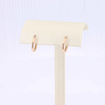 Load image into Gallery viewer, Hoop Earrings in 14K Rose Gold, 2x12mm - Kizer Cummings Jewelers