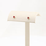 Load image into Gallery viewer, Ruby Stud Earrings, 0.26cttw in 14K Yellow Gold