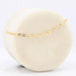 Load image into Gallery viewer, Beveled Paperclip Chain Bracelet, in 14K Yellow Gold, 2.2mm, 7 Inches - Kizer Cummings Jewelers