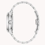Load image into Gallery viewer, Silver stainless steel watch with a sleek design and a polished finish, showcasing a modern, minimalist style.