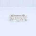 Load image into Gallery viewer, Sunflower Vine Band in 14K White Gold