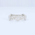 Load image into Gallery viewer, Sunflower Vine Band in 14K White Gold - Kizer Cummings Jewelers