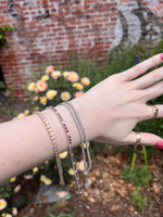 Load image into Gallery viewer, Double Strand Diamond Tennis Bracelet in White Gold