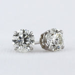 Load image into Gallery viewer, Diamond Stud Earrings in White Gold - 2.07cttw

