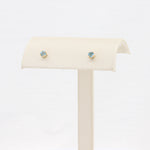 Load image into Gallery viewer, London Blue Topaz Stud Earrings, 0.28cttw in 10K Yellow Gold