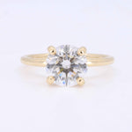 Load image into Gallery viewer, Lab Grown Diamond Engagement Ring, 2.10ct with 0.06cttw Hidden Halo in 14K Yellow Gold - Kizer Cummings Jewelers