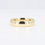 Load image into Gallery viewer, Polished gold wedding band ring, classic 14k gold, smooth rounded design for a timeless look.