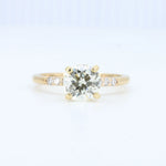 Load image into Gallery viewer, Classic Round Diamond Ring, 1.51ct L I1 with 0.14ct Diamond Shank in 14K Yellow Gold - Kizer Cummings Jewelers