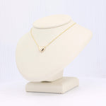 Load image into Gallery viewer, Elegant gold heart necklace with a sparkling diamond, perfect for gifting or personal wear.