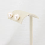 Load image into Gallery viewer, Freshwater Pearl Button Stud Earrings, 11mm in 14K Yellow Gold - Kizer Cummings Jewelers