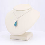Load image into Gallery viewer, Australian Opal Doublet Pendant, Opal in 14K White Gold, 18 inch Chain - Kizer Cummings Jewelers