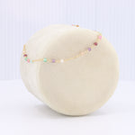 Load image into Gallery viewer, Mini Tourmaline Bead and Chain Bracelet in Yellow Gold
