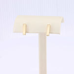 Load image into Gallery viewer, Gold Bar Post Earrings, 12.5x3mm in 14K Yellow Gold - Kizer Cummings Jewelers