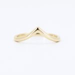 Load image into Gallery viewer, Contour V Band in 14K Yellow Gold, 2mm