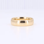 Load image into Gallery viewer, Sleek 14K yellow gold wedding band, polished finish, classic comfort fit, unisex design.