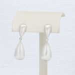 Load image into Gallery viewer, Teardrop Dangle Earrings in Sterling Silver with 14K White Gold Posts