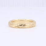 Load image into Gallery viewer, 4mm KCJ Hand Engraved Band in Yellow Gold