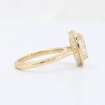 Load image into Gallery viewer, Lab Grown Diamond Faux Bezel Ring, 2.02ct F VS1 Oval Diamond with 0.13cttw Hidden Halo Diamonds in 14K Yellow Gold - Kizer Cummings Jewelers
