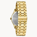Load image into Gallery viewer, Bulova Classic- Black Round Face w/ Yellow Metal Features and Band