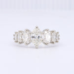 Load image into Gallery viewer, Seven Stone Oval Anniversary Band set in Platinum