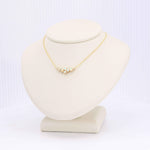 Load image into Gallery viewer, Australian Opal Bubble Cluster Necklace, 0.37cttw in 14K Yellow Gold, 18 inch - Kizer Cummings Jewelers