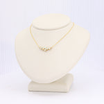 Load image into Gallery viewer, Australian Opal Bubble Cluster Necklace, 0.37cttw in 14K Yellow Gold, 18 inch