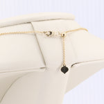 Load image into Gallery viewer, Solitaire Diamond Bezel Necklace with Slider Adjustment in Yellow Gold