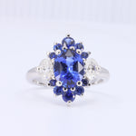Load image into Gallery viewer, Spectacular Sapphire Engagement Ring in White Gold