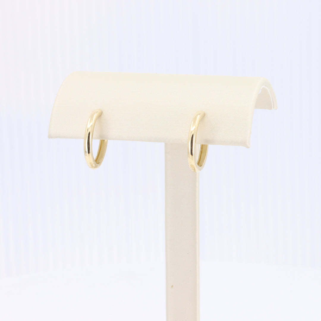Yellow Gold Huggie Hoop Earrings