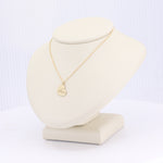 Load image into Gallery viewer, Yellow Gold Heart Pendant Engraved "Love" with Adjustable 16-18" Chain