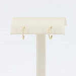 Load image into Gallery viewer, Beaded Hoop Earrings, 12.5mm in 10K Yellow Gold