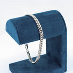 Load image into Gallery viewer, Cuban Curb Chain Bracelet, 5mm in Sterling Silver, 8 inch