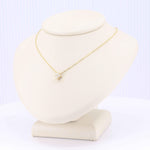 Load image into Gallery viewer, Diamond Quatrefoil Pendant, 0.12cttw in 14K Yellow Gold, 18 inch Chain - Kizer Cummings Jewelers