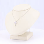 Load image into Gallery viewer, Simple Cross Pendant in White Gold